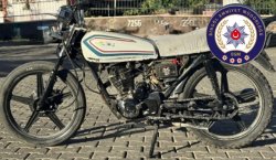 Polisten kaçamadı, motosiklet çalıntı çıktı!