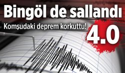 Bingöl`de ürküten sarsıntı!