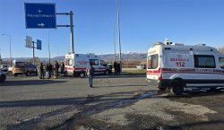 Bingöl Havalimanı Kavşağı`nda kaza!