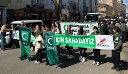 Yeşilay Bingöl`de bağımlılıkla mücadele için yürüdü