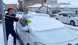 Karlıova baharı beklerken güne böyle uyandı!