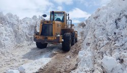 Bingöl`de metrelerce karla mücadele