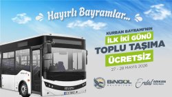 Bingöl`de Bayramda Toplu Taşıma İlk İki Gün Ücretsiz Olacak