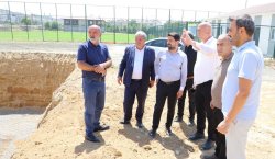 Genç`te 810 kişilik kapalı spor salonu için ilk kazma vuruldu