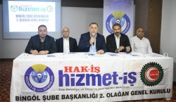 Bingöl`de HİZMET-İŞ kongresi! Akdemir güven tazeledi