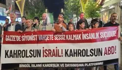 Bingöl`de Gazze için 7 Ekim yürüyüşü