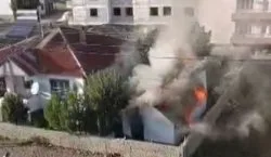 Bingöl`de odunluk yangı