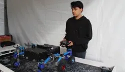 Depremi yaşayan Bingöllü lise öğrencisi arama kurtarma robotu geliştirdi